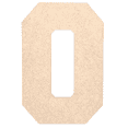 thumbnail image 1 of Krafty Supply - 8" Tall MDF Letter O | 1/8" Thick |Collegiate|Wooden Letter|Craft Alphabet Initials, 1 of 4