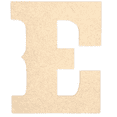 thumbnail image 1 of Krafty Supply 8" Tall Western Block - MDF Letter E | 1/4" Thick | Unfinished Wooden Letters | Craft Alphabet Initials, 1 of 6