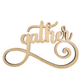 thumbnail image 1 of Krafty Supply Connected Wood Word Cutout Gather| 1/8" MDF| Wood Crafts| Home/Fall Decor 10", 1 of 4