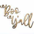 thumbnail image 1 of Krafty Supply Connected Word Boo Y'all, 1/4" Thick Birch Wood, Halloween Crafts, 11" Wide, 1 of 4