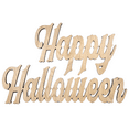 thumbnail image 1 of Krafty Supply Connected Word Happy Halloween, Halloween Words, 1/4" Thick Birch Wood, Halloween Crafts, 18" Wide, 1 of 4