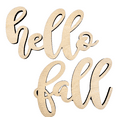 thumbnail image 1 of Krafty Supply Connected Word Hello Fall| 1/4" Birch Wood| Wood Crafts| Home/Fall Decor 22", 1 of 4