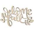 thumbnail image 1 of Krafty Supply Connected Word Welcome Fall with Vines| 1/4" Birch Wood| Wood Crafts| Home/Fall Decor 6", 1 of 4