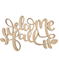 thumbnail image 1 of Krafty Supply Connected Word Welcome Fall with Vines| 1/8" MDF| Wood Crafts| Home/Fall Decor 8", 1 of 4