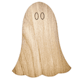 thumbnail image 1 of Krafty Supply Halloween Ghost Cutout with Score Lines. Wood Cut out 1/4"Birch 18" Tall, 1 of 3