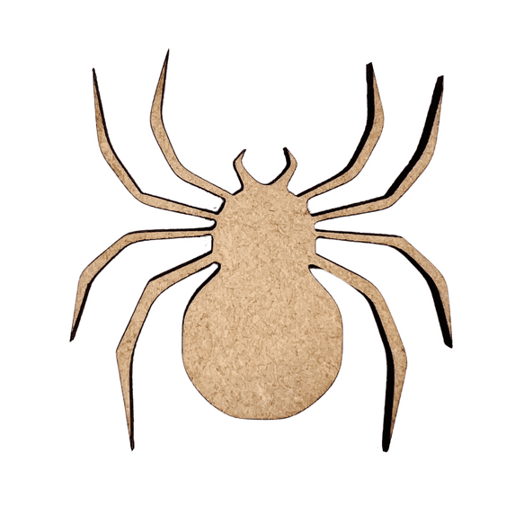 Krafty Supply Spooky Wood Spider 1/4"MDF 6" Tall