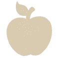 thumbnail image 1 of Krafty Supply Wood Apple, 1/8" Thick MDF, 14 inches, 1 of 3