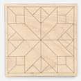 thumbnail image 1 of Krafty Supply Wood Barn Quilt, 1/4" Thick Birch Wood, 10 inches, 1 of 2