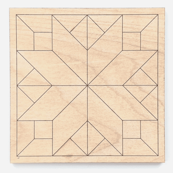 Krafty Supply Wood Barn Quilt, 1/4" Thick Birch Wood, 22 inches