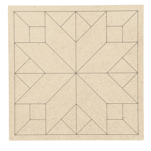 Krafty Supply Wood Barn Quilt, 1/8" Thick MDF, 10 inches