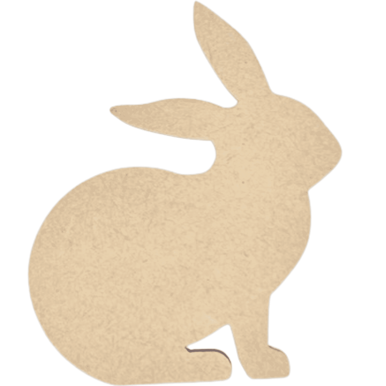 Block Rabbits Wood Krafty Supply Wood Bunnies / Rabbits, 1/4