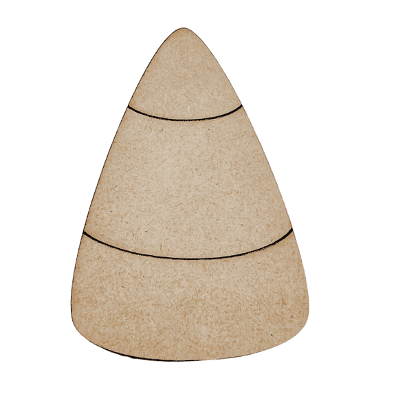 Krafty Supply Wood Candy Corn Shape 1/8"MDF 12" Tall