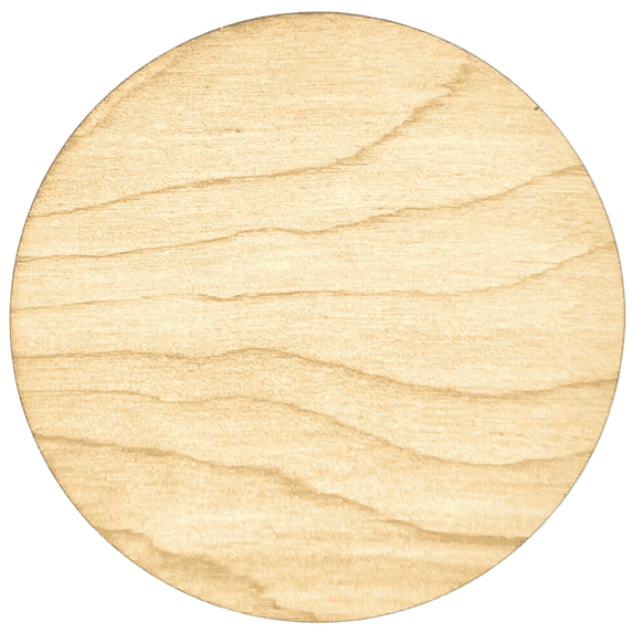 Krafty Supply Wood Circle, 1/4" Thick Birch Wood, 4 inches
