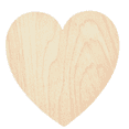 thumbnail image 1 of Krafty Supply Wood Heart, 1/4" Thick Birch Wood, 9 inches, 1 of 4