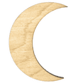 thumbnail image 1 of Krafty Supply Wood Moon, 1/4" Thick Birch Wood, 13 inches, 1 of 4