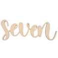 thumbnail image 1 of Krafty Supply Wood Number Word Seven, 20" Wide, 1/4" MDF, Wood Numbers, 1 of 3