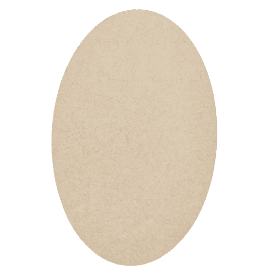 Krafty Supply Wood Oval, 1/8" Thick MDF, 11 inches