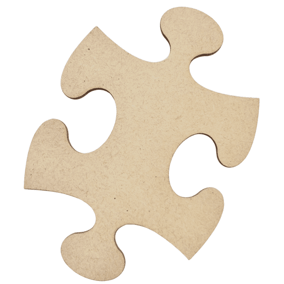 Krafty Supply Wood Puzzle, 1/8" Thick MDF, 2 inches