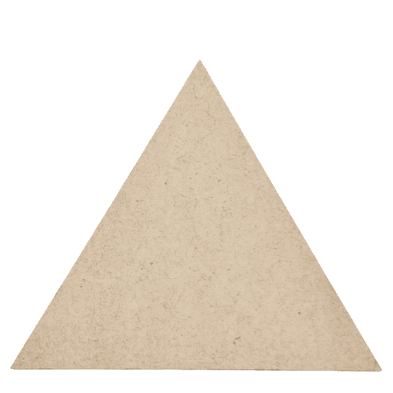 Krafty Supply Wood Triangle, 1/8" Thick MDF, 8 inches