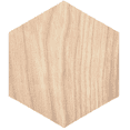 thumbnail image 1 of Krafty Supply Wood hexagon, 1/4" Thick Birch Wood, 2 inches, 1 of 1