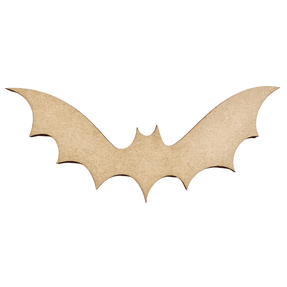 Krafty Supply Wooden Bat Cutout/ Halloween Bat 1/8"MDF 10" Wide