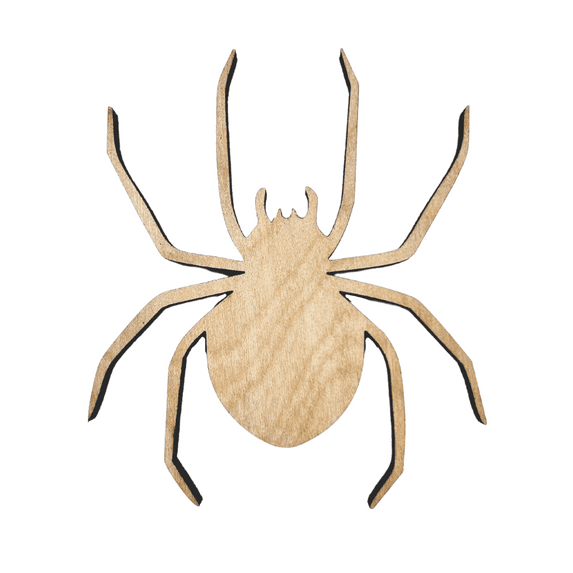 Krafty Supply Wooden Spider 1/4"Birch 10" Tall