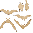 thumbnail image 1 of Krafy Supply Bulk Bat Set 1/4" MDF 22" Set of 6, 1 of 5