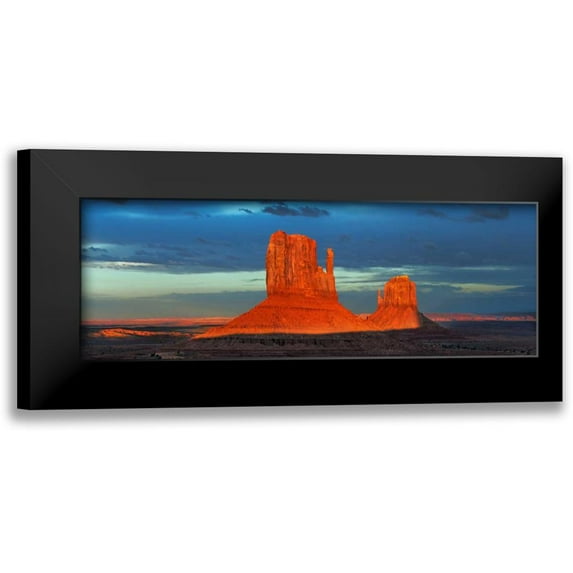 Krahmer, Frank 18x9 Black Modern Framed Museum Art Print Titled - Monument Valley, Arizona