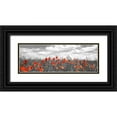 thumbnail image 1 of Krahmer, Frank 18x9 Black Ornate Wood Framed with Double Matting Museum Art Print Titled - Poppies in corn field, Bavaria, Germany, 1 of 4