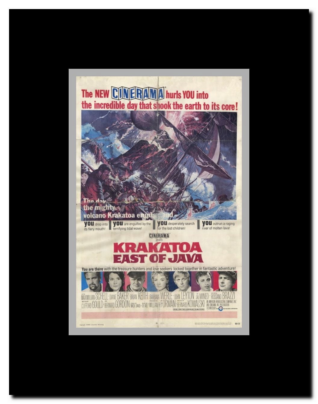 Krakatoa East of Java Framed Movie Poster