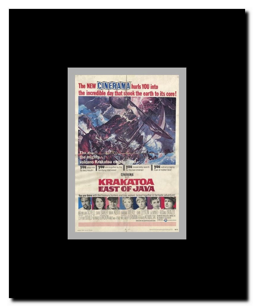Krakatoa East of Java Framed Movie Poster