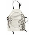 thumbnail image 1 of Kraken Apron Fish Octopus Tentacles with a Circular Shape Surreal Universe Treasure Beast Graphic, Unisex Kitchen Bib Apron with Adjustable Neck for Cooking Baking Gardening, Dust Taupe, by Ambesonne, 1 of 3