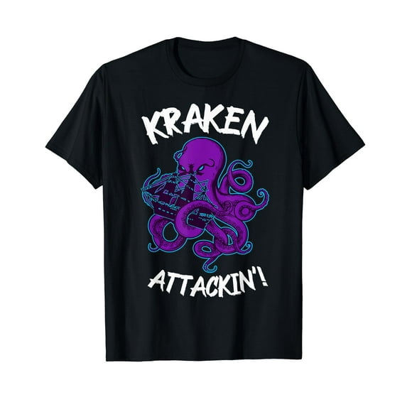Kraken Attacking Costume Gifts Boys Girls Kids Merchandise T-Shirt