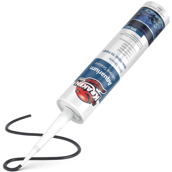 Kraken Bond Aquarium Silicone Sealant, 10.1 oz, Black, 1 Pack