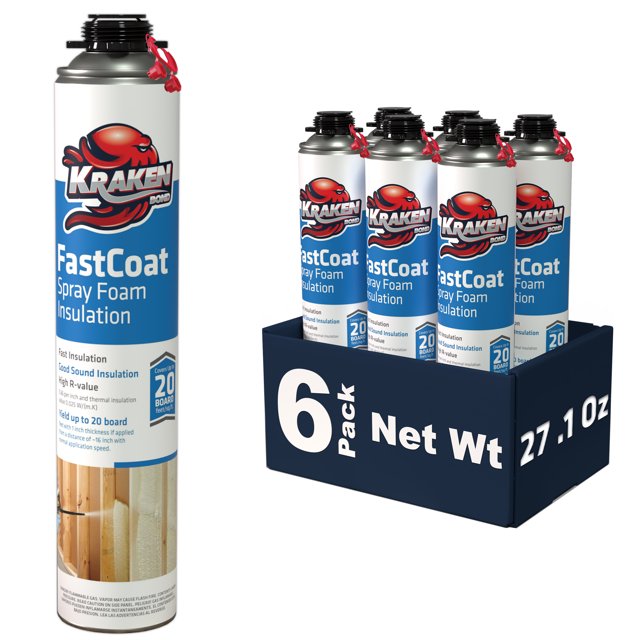 Kraken Bond FastCoat Spray Foam Insulation, Closed Cell