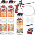 thumbnail image 1 of Kraken Bond Fastcoat Spray Foam Insulation Kit, Class A Fire Rated, 40 Board Feet, Closed Cell - 2 Pack Set, 1 of 10