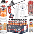 thumbnail image 1 of Kraken Bond Fastcoat Spray Foam Insulation Kit, Class A Fire Rated, 360 Board Feet, Closed Cell - 18 Pack Set, 1 of 10