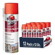 Kraken Bond Gaps & Cracks Filler Straw Foam, Insulating Foam Sealant, 12oz, 12 Pack