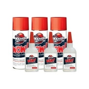 Kraken Bond WOW Super Fast Adhesive CA Glue with Activator Spray-3.5oz+13.5oz-3 Pack