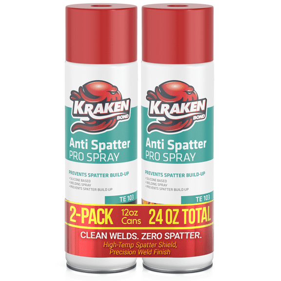 Kraken Bond Welding Anti-Spatter Pro Spray - 12 oz-2 Pack