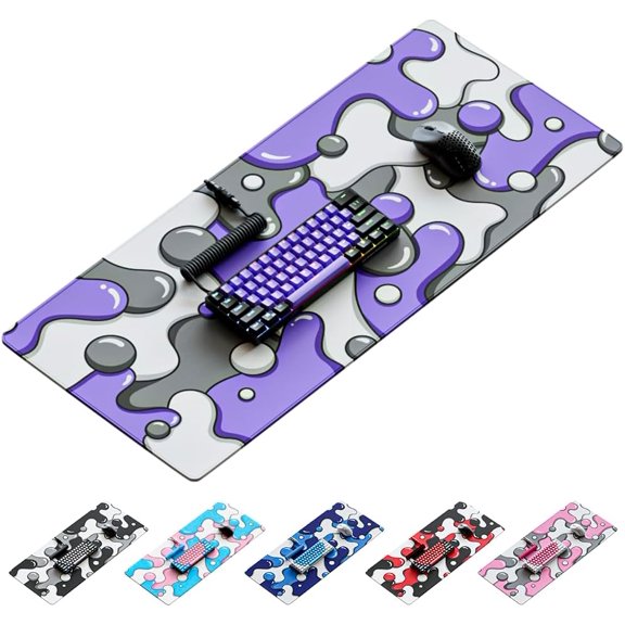 Kraken Gaming Mouse Pad Large Purple XXL Mouse Pad for Gaming - Desk Mat for Keyboard - Thick Artisan Mousepad for Desk (Lavender Drip)