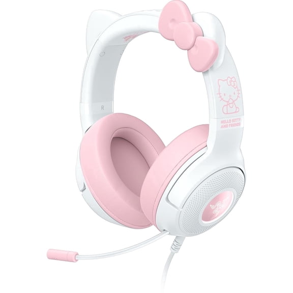 Kraken Kitty V2 USB Wired Headset: Hello Kitty Ears - Chroma RGB Stream