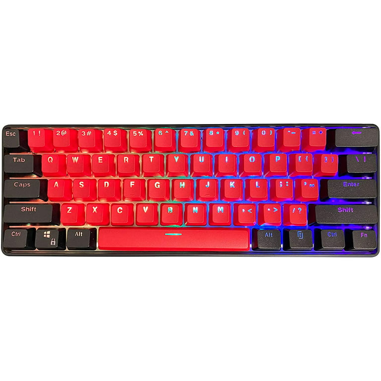 KRAKEN KEYBOARDS BRED Edition Kraken Pro 60 | Black & Red 60% HOT SWAPPABLE  Mechanical Gaming Keyboard for Gaming On PC, MAC, Xbox and Playstation