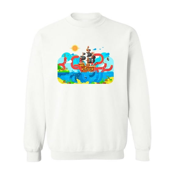 Kraken Sea Monster. Sweatshirt Men -Image by Shutterstock, Male Medium