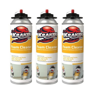 Kraken Bond Polyurethane Foam and Foam Gun Cleaner-3 Pack