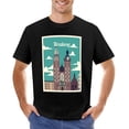 thumbnail image 1 of Krakow Men’s Graphic T-shirt Vintage Short Sleeve Sport Tee Black S, 1 of 5