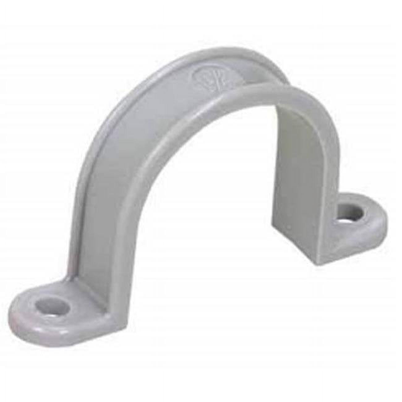 Kraloy Fittings PS15 233408 Pipe Straps PVC 2 Hole 1.5 in.