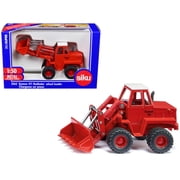 Kramer 411 Wheel Loader Red with White Top 1/50 Diecast Model by Siku