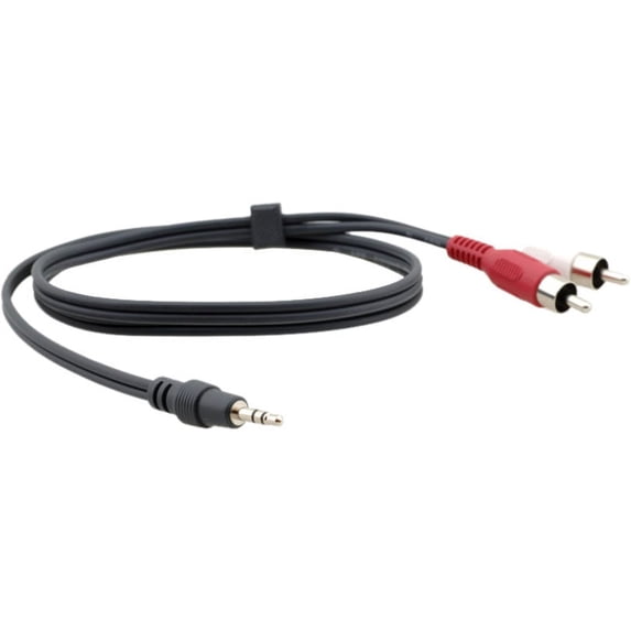 Kramer 95-0122050 C-A35M-2RAM-50 3.5 mm to 2 RCA Breakout Cable - 50 ft.
