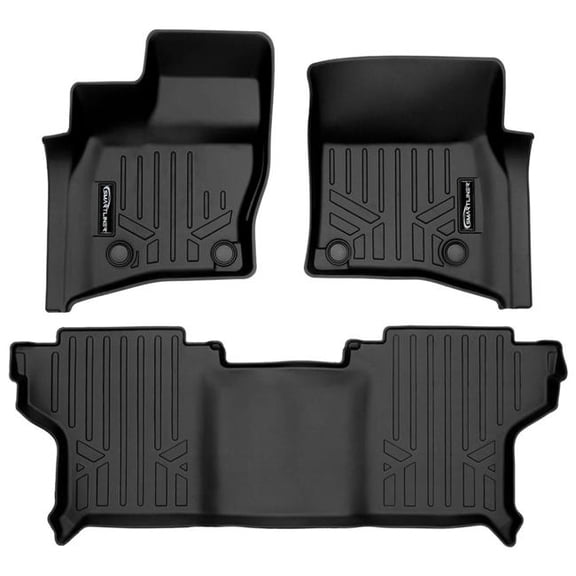 Kramer America SA0564-B0626 All Weather 2 Row Floor Mat Liner Set for 2020-2023 Range Rover Defender 90, Black
